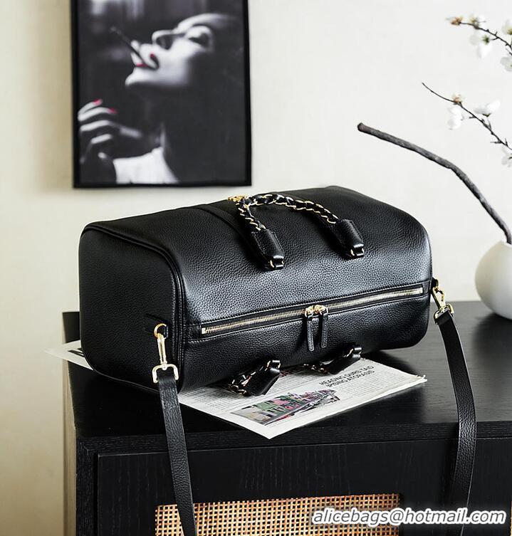 New Discount Chanel Duffle Bag Grained Calfskin & Gold-Tone Metal CH59912 Black Cruise 2026/2027