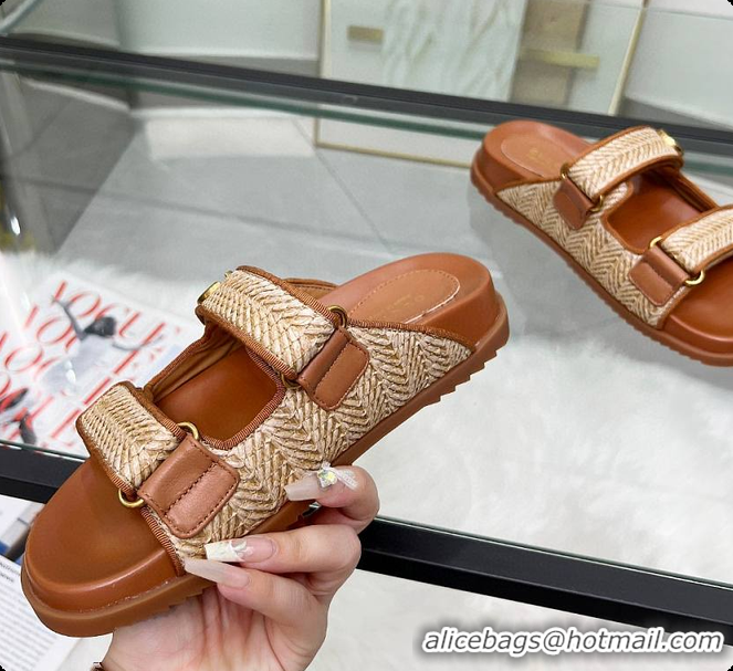 Discount Gucci Sandal With Double G in Brown 60702001