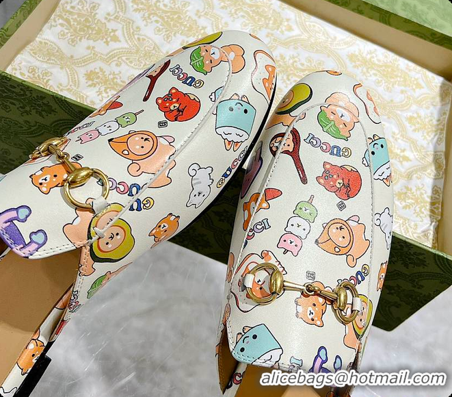 Good Quality Gucci Princetown Horsebit Graphic Print Mule 60702011