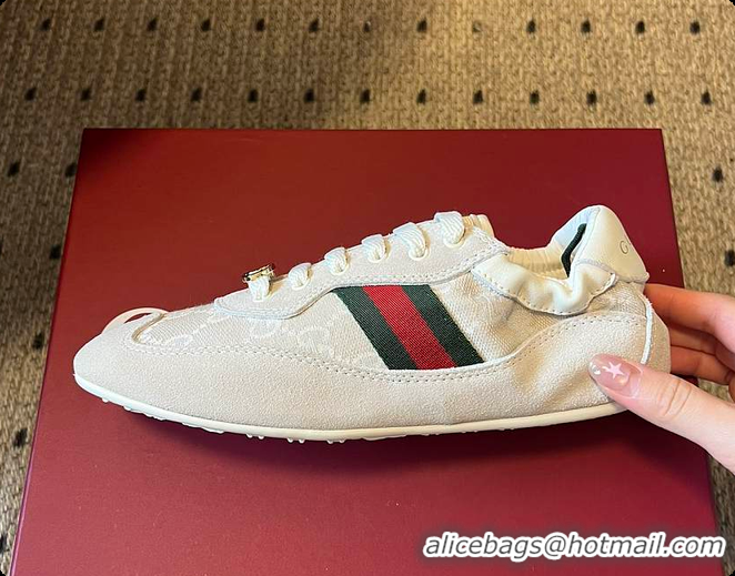 Best Product Gucci Women's Gucci Shift Trainers in White GG Canvas 60702013