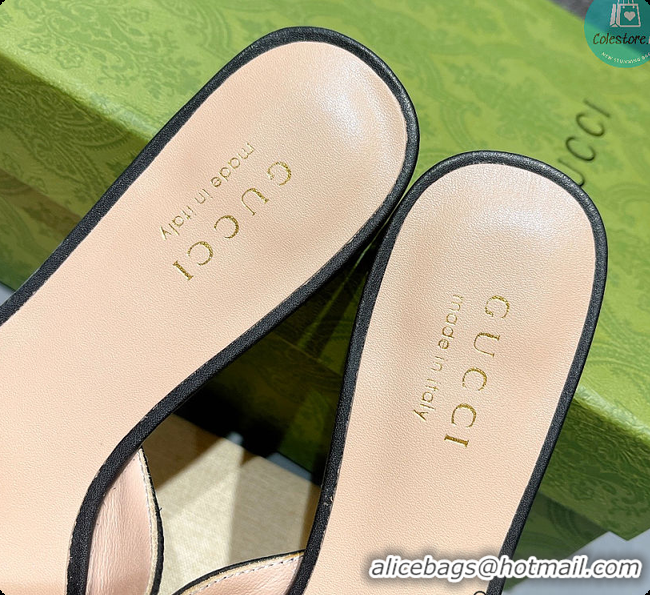 Grade Quality Gucci Leather Slide In Black Leather 60702016