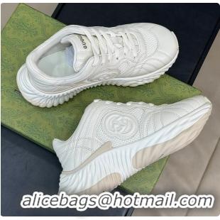 Luxury Discount Gucci Ripple Trainer in White 60702018