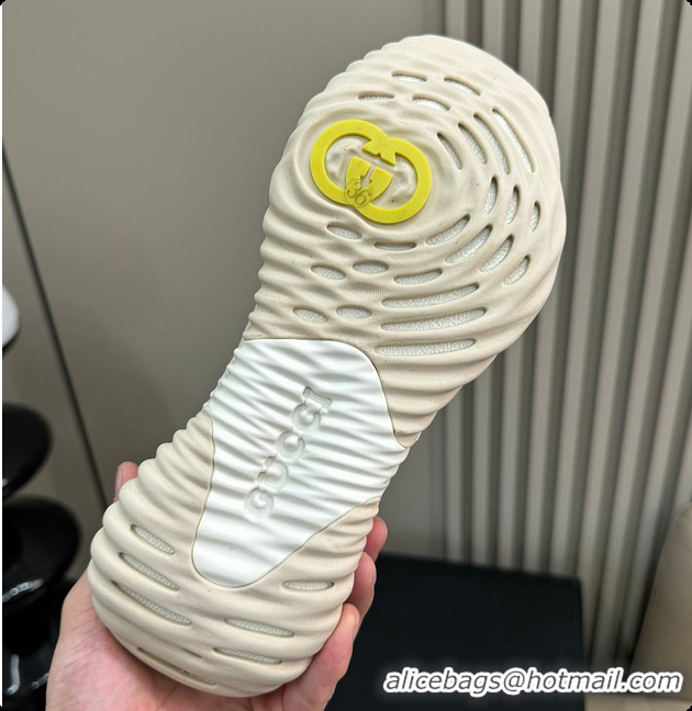 Luxury Discount Gucci Ripple Trainer in White 60702018