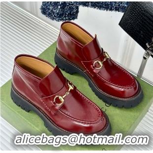 Charming Gucci Loafer Horsebit Rouge 60702021