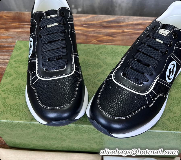 Top Grade Gucci Logo Sneaker Black 60702103
