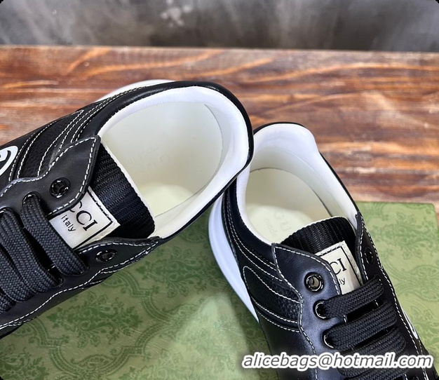 Top Grade Gucci Logo Sneaker Black 60702103