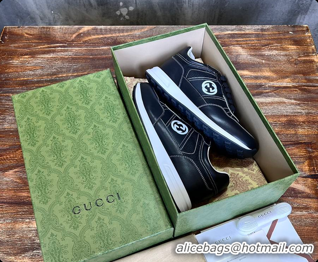 Top Grade Gucci Logo Sneaker Black 60702103