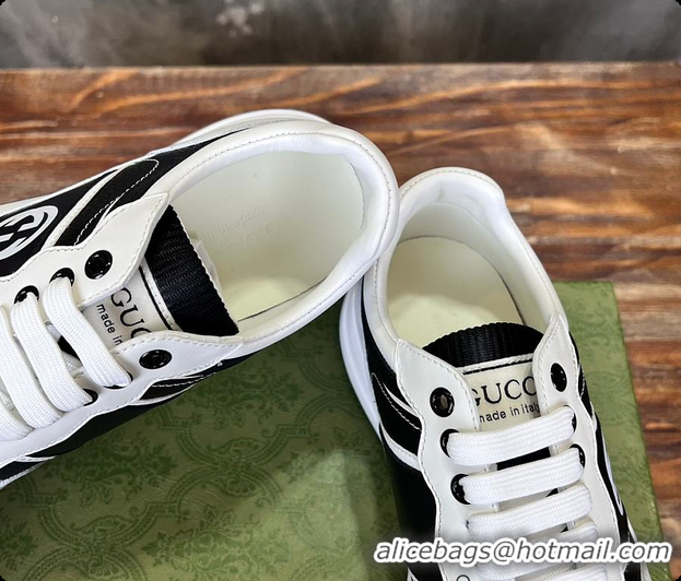 Buy Discount Gucci Logo White Sneaker 0702103