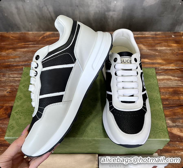 Buy Discount Gucci Logo White Sneaker 0702103