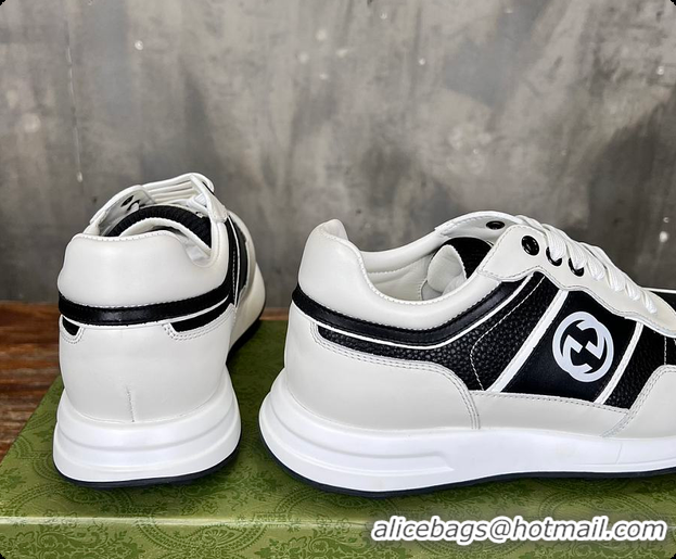 Buy Discount Gucci Logo White Sneaker 0702103