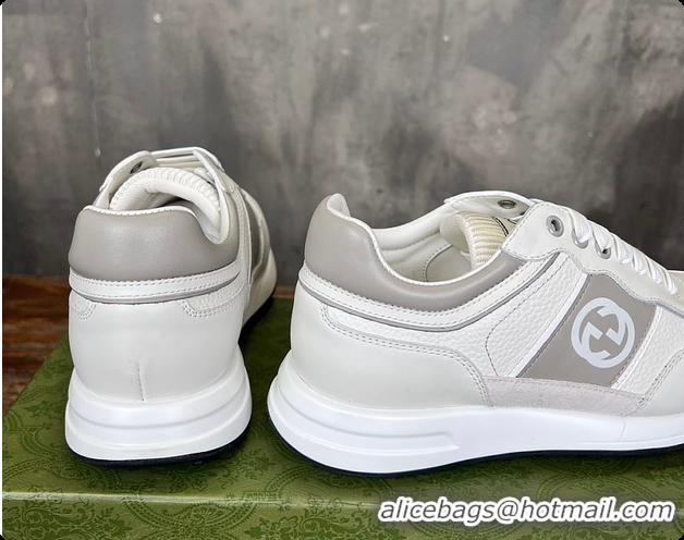 Most Popular Gucci Logo Grey Sneaker 0702103