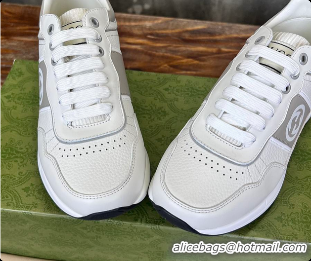 Most Popular Gucci Logo Grey Sneaker 0702103