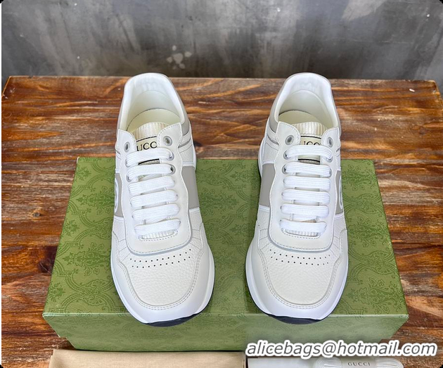 Most Popular Gucci Logo Grey Sneaker 0702103