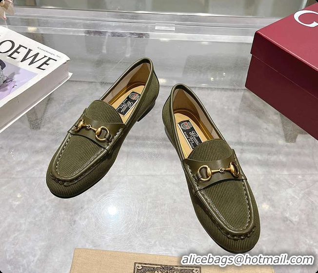 Popular Style Gucci Horsebit Loafer Green 60702105