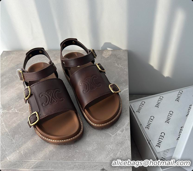 Best Price Celine Roman Triomphe Platform Sandals 0702112