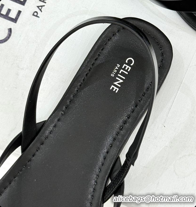 Purchase Celine Biki Sandal In Calfskin Black 0702118