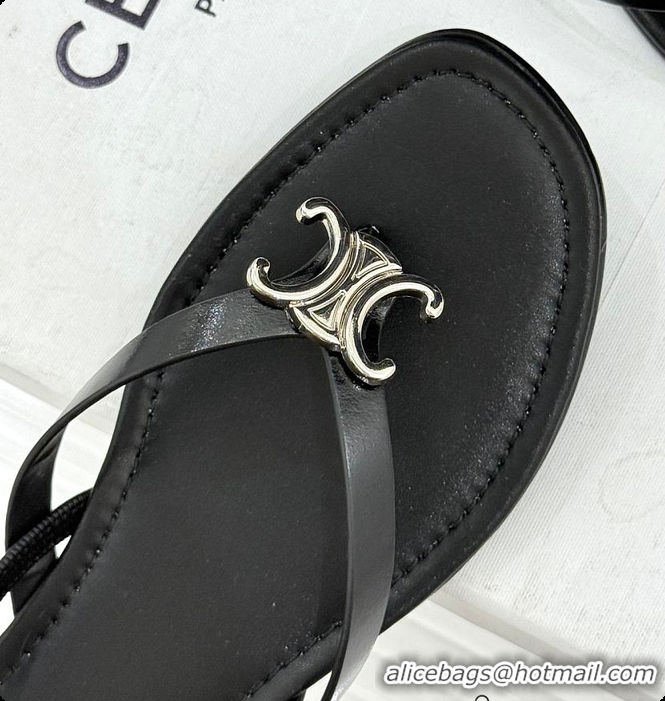 Purchase Celine Biki Sandal In Calfskin Black 0702118