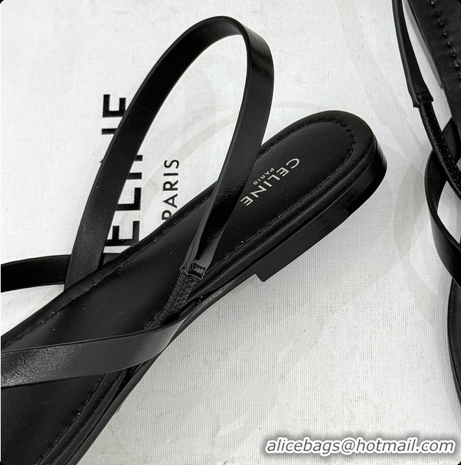 Purchase Celine Biki Sandal In Calfskin Black 0702118