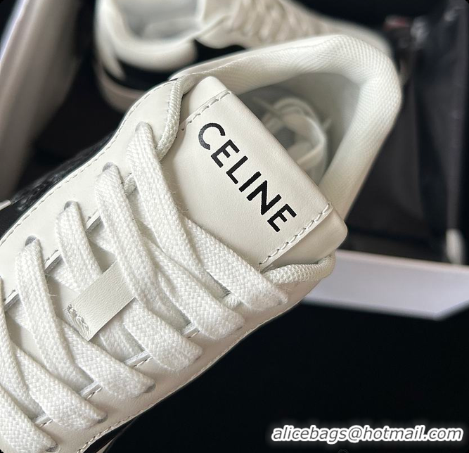 Popular Style Celine Sneakers White Black 0702120