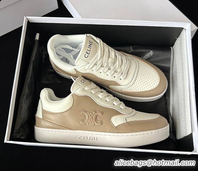 Buy Discount Celine Sneakers White Brown 0702120