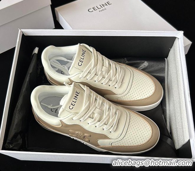 Buy Discount Celine Sneakers White Brown 0702120