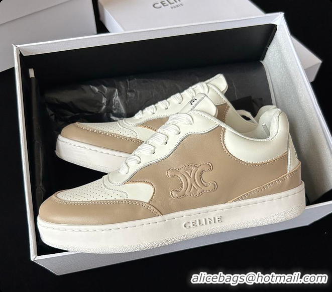 Buy Discount Celine Sneakers White Brown 0702120