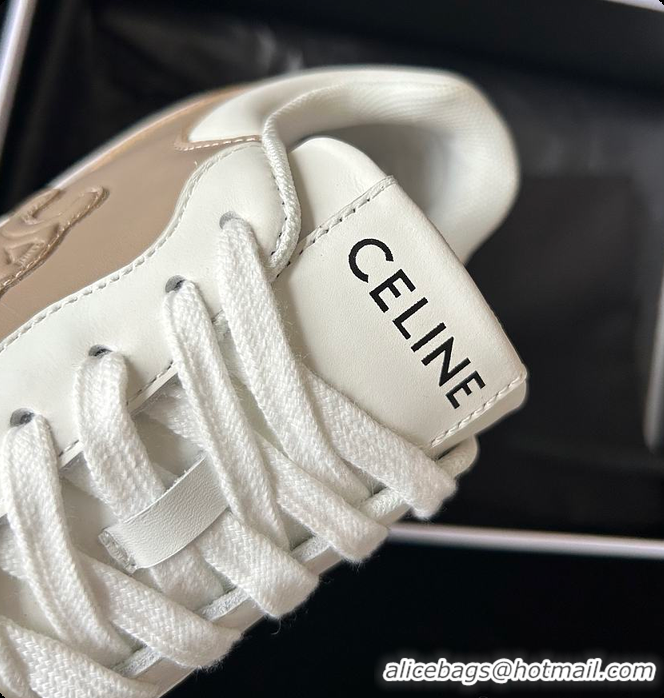 Buy Discount Celine Sneakers White Brown 0702120