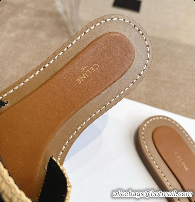 Best Price Celine Lympia Mule In Raffia 0702121