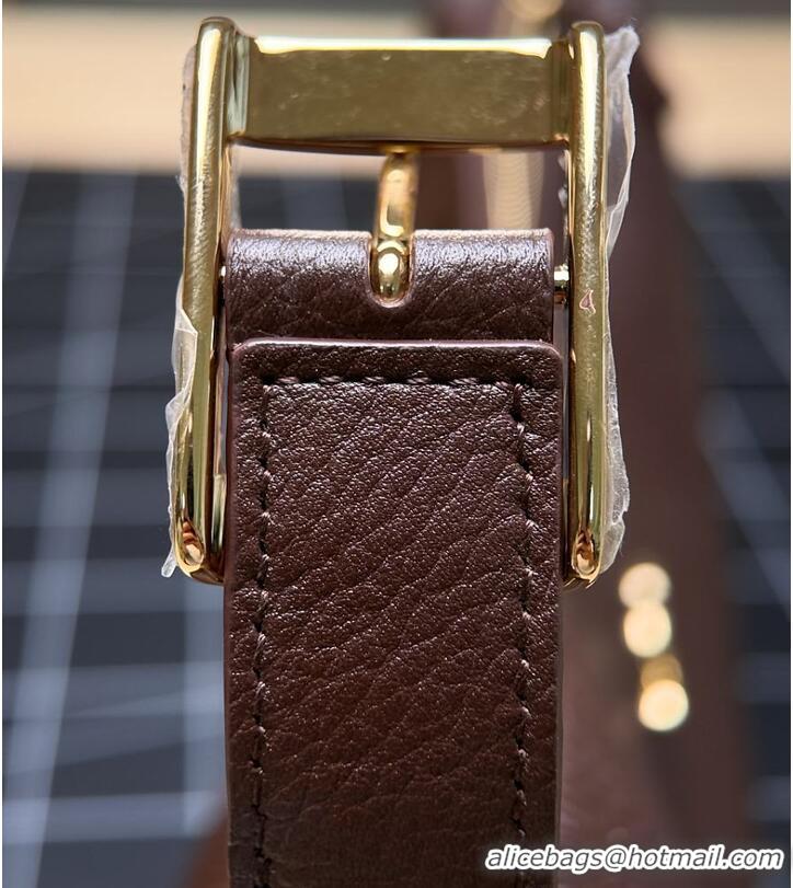 Discount Chanel Hobo Handbag Grained Calfskin & Gold-Tone Metal CH59913 Brown Fall Winter 2026 Pre-Collection