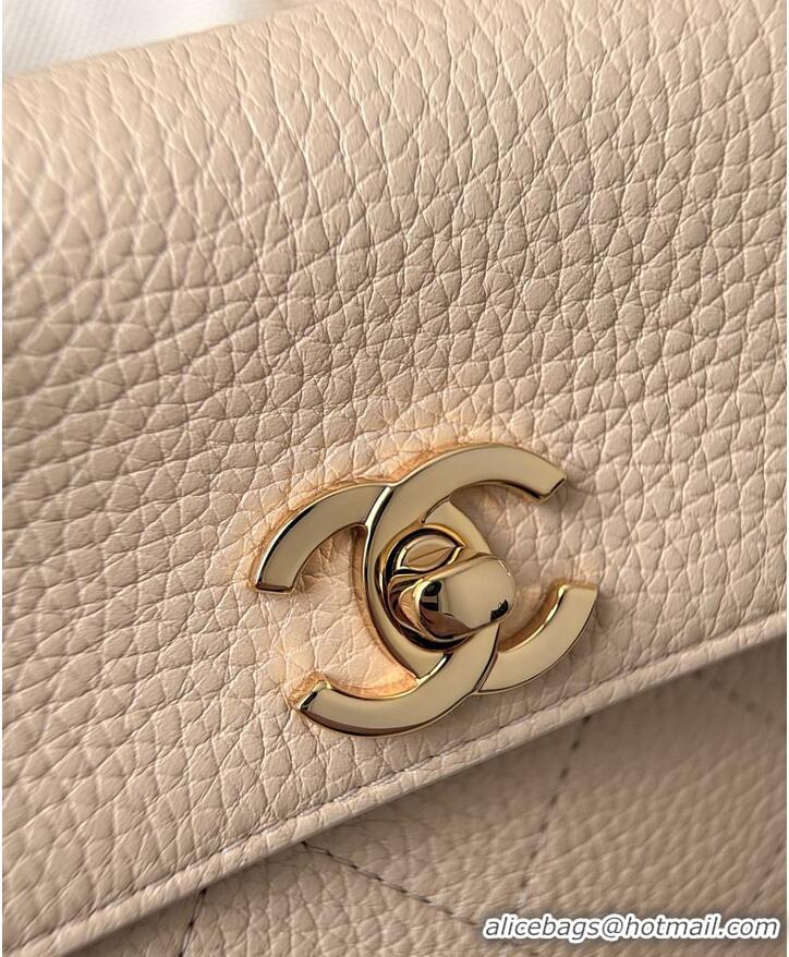 Chanel SMALL SHOPPING BAG Grained Calfskin & Gold-Tone Metal AS6288 Light Beige 2026