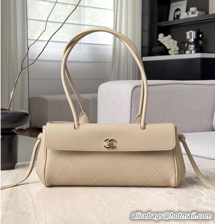 Chanel SMALL SHOPPING BAG Grained Calfskin & Gold-Tone Metal AS6288 Light Beige 2026
