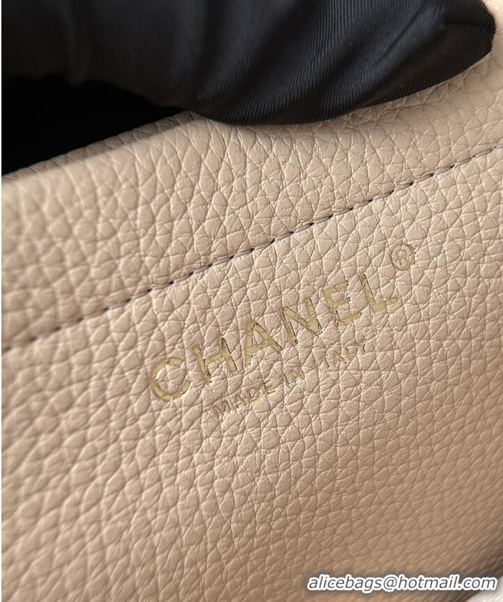 Chanel SMALL SHOPPING BAG Grained Calfskin & Gold-Tone Metal AS6288 Light Beige 2026