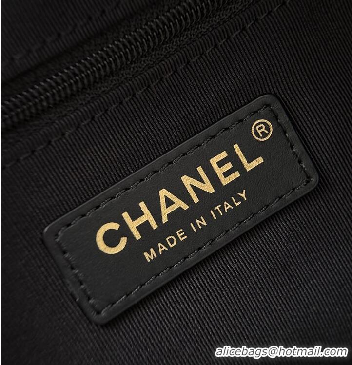 Top Quality Chanel Small Tote Canvas Calfskin With Lambskin & Gold-Tone Metal CH59913 Gray/Black 2026