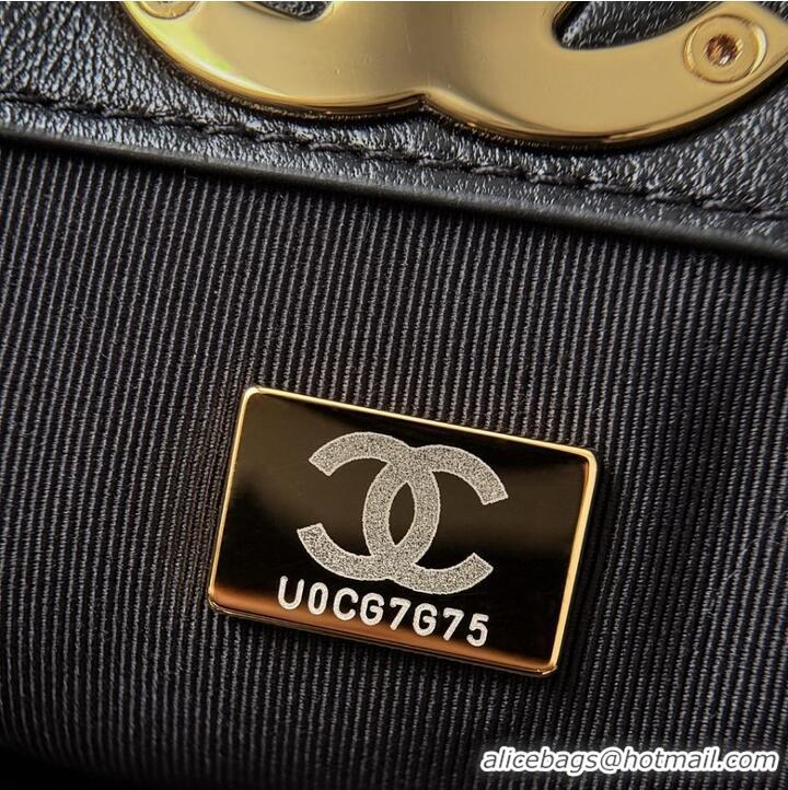 Top Quality Chanel Small Tote Canvas Calfskin With Lambskin & Gold-Tone Metal CH59913 Gray/Black 2026