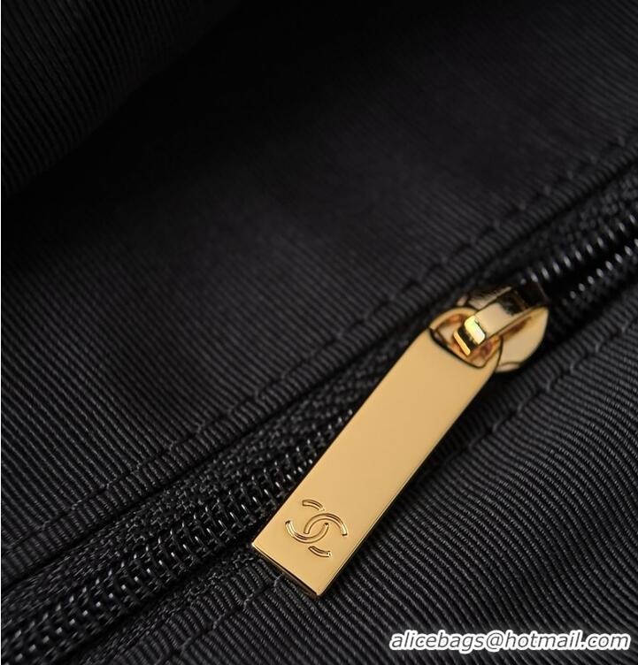 Top Quality Chanel Small Tote Canvas Calfskin With Lambskin & Gold-Tone Metal CH59913 Gray/Black 2026