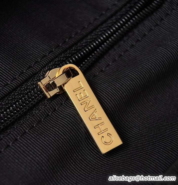 Top Quality Chanel Small Tote Canvas Calfskin With Lambskin & Gold-Tone Metal CH59913 Gray/Black 2026