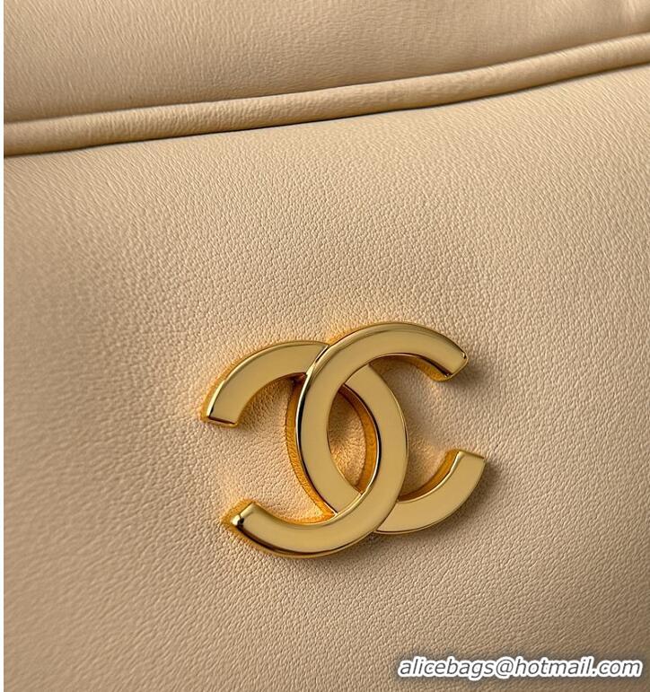 Buy Cheap Chanel Large Bowling Bag Lambskin & Gold-Tone Metal CH59914 Light Beige Spring Summer 2026