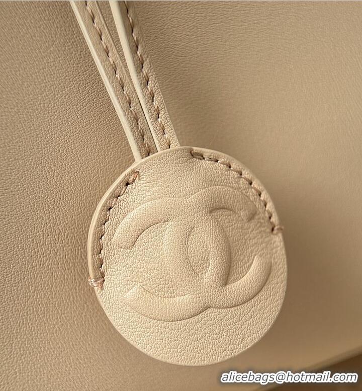 Buy Cheap Chanel Large Bowling Bag Lambskin & Gold-Tone Metal CH59914 Light Beige Spring Summer 2026