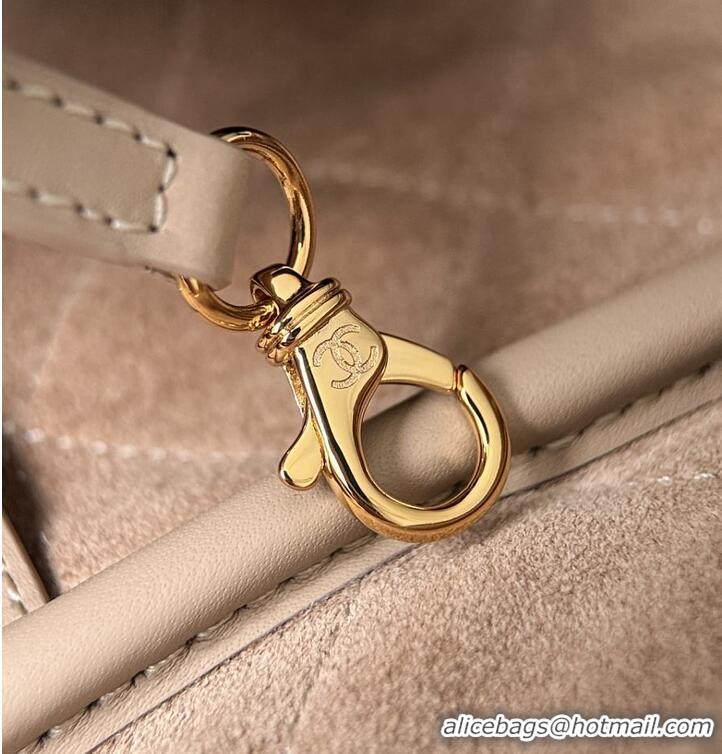 Buy Cheap Chanel Large Bowling Bag Lambskin & Gold-Tone Metal CH59914 Light Beige Spring Summer 2026
