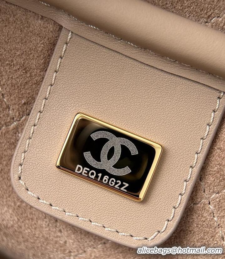 Buy Cheap Chanel Large Bowling Bag Lambskin & Gold-Tone Metal CH59914 Light Beige Spring Summer 2026