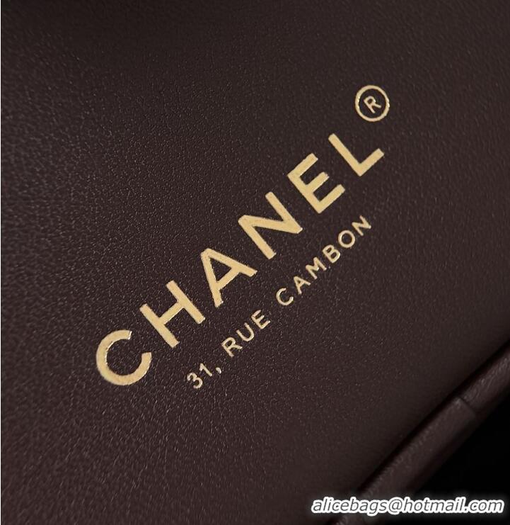 Well Crafted Chanel Large Bowling Bag Lambskin & Gold-Tone Metal CH59914 Dark Brown Spring Summer 2026