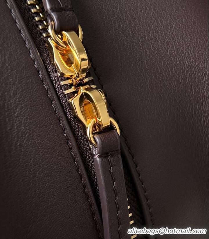 Well Crafted Chanel Large Bowling Bag Lambskin & Gold-Tone Metal CH59914 Dark Brown Spring Summer 2026