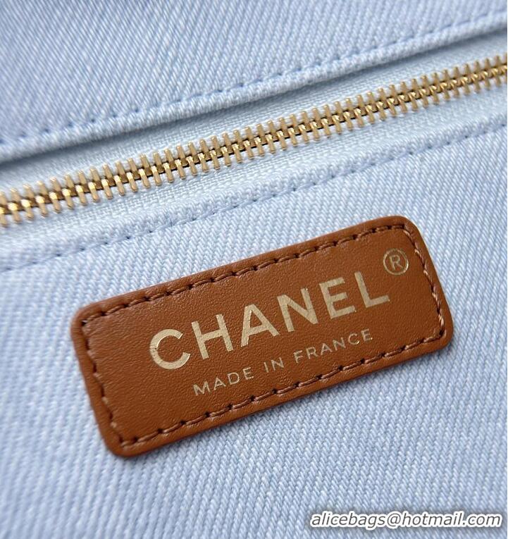Big Discount Chanel Coco Beach Small Shopping Bag Denim/Calfskin & Gold-Tone Metal AS6191 Blue/Brown 2026