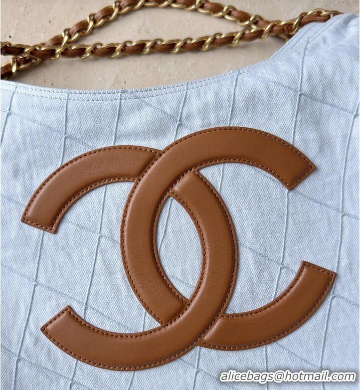 Big Discount Chanel Coco Beach Small Shopping Bag Denim/Calfskin & Gold-Tone Metal AS6191 Blue/Brown 2026