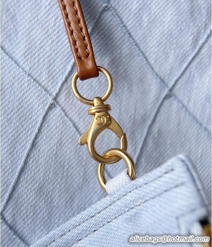 Big Discount Chanel Coco Beach Small Shopping Bag Denim/Calfskin & Gold-Tone Metal AS6191 Blue/Brown 2026