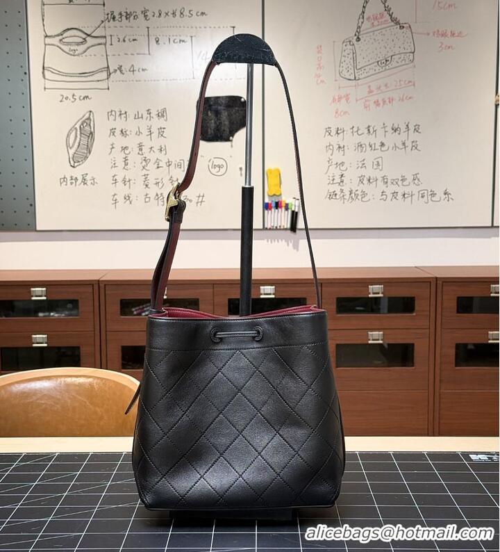 New Design Chanel Bucket Bag Calfskin & Gold-Tone Metal CH5917 Black 2026