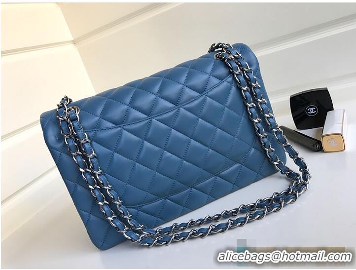 Free Shipping Discount Chanel Jumbo Classic Handbag Lambskin & Silver-Tone Metal AS6289 Dark Blue 2026
