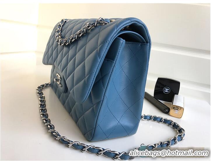 Free Shipping Discount Chanel Jumbo Classic Handbag Lambskin & Silver-Tone Metal AS6289 Dark Blue 2026