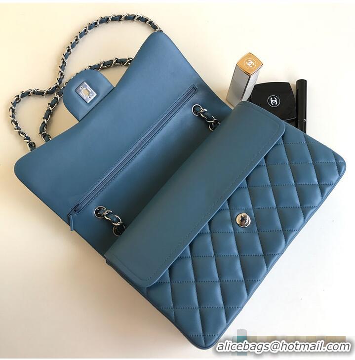 Free Shipping Discount Chanel Jumbo Classic Handbag Lambskin & Silver-Tone Metal AS6289 Dark Blue 2026