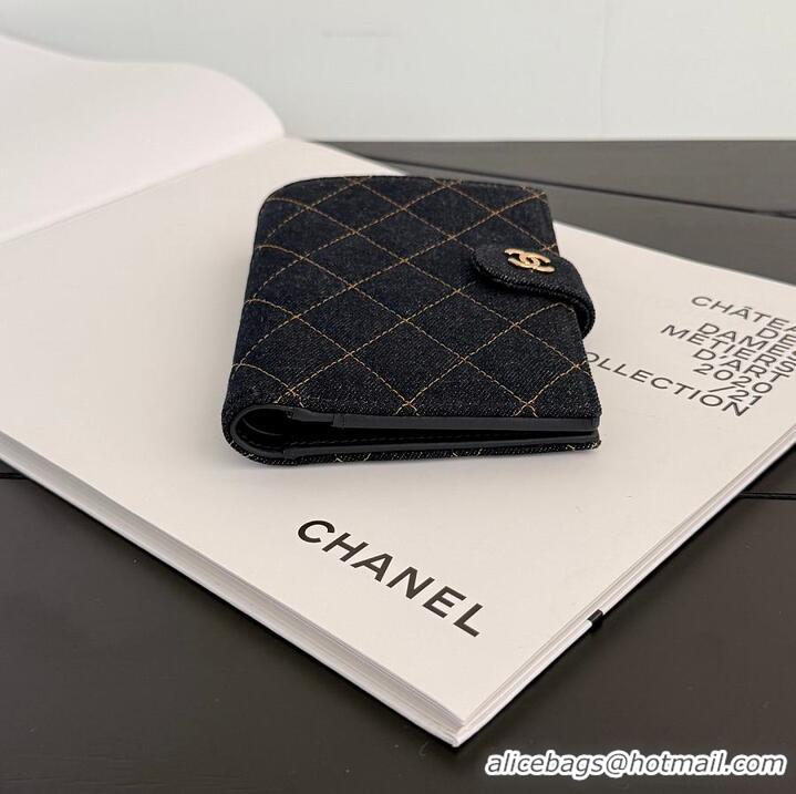 Top Quality Chanel 26P Denim Pouch And Passport Holder AS4660 Black 2026